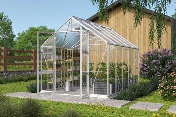 Vitavia Gewächshaus Orbit 8300, ESG/HKP, inkl. Stahlfundamentrahmen
