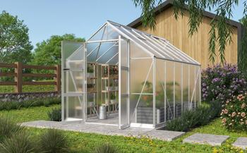 Vitavia Gewächshaus Orbit 9900, ESG/HKP, inkl. Stahlfundamentrahmen