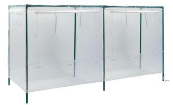 Pergart Hochbeetabdeckung, Transparent, Dunkelgrün - Kunststoff