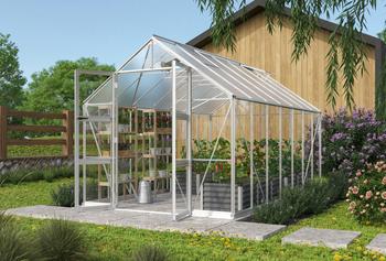 Vitavia Gewächshaus Orbit 11500, ESG/NSG, inkl. Stahlfundamentrahmen