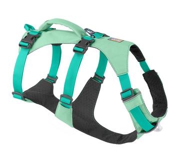 RUFFWEAR Hundegeschirr Flagline Harness 2.0, Türkis - Polyester / Aluminium Nylon Polyethylen