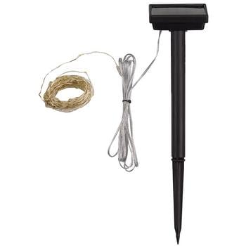 Smart Garden Solarlichterkette, Schwarz / Transparent - Kunststoff Metall