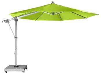 Doppler Pendelschirm Expert, rund, ca. Ø350 cm, Grün - Aluminium, Polyester