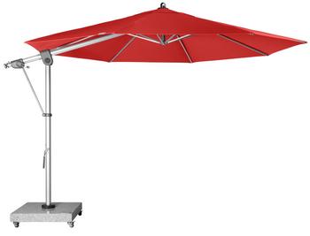 Doppler Pendelschirm Expert, rund, ca. Ø350 cm, Rot