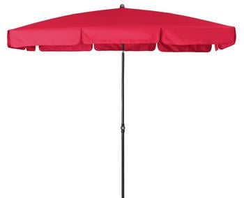 Doppler Sonnenschirm Sunline Waterproof Neo, rechteckig, ca. B225/T120 cm, Rot - Polyester, Stahl