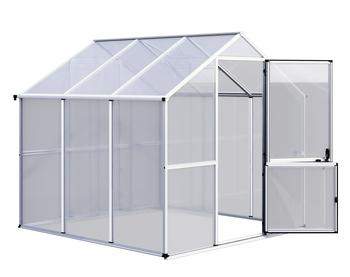 KGT Gewächshaus Callas, Silber - Aluminium / Polycarbonat