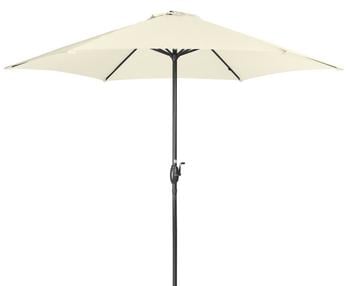 Derby Kurbelschirm Basic Lift Neo, rund, ca. Ø300 cm, Creme - Polyester / Aluminium Stahl