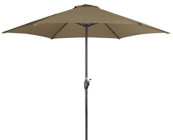 Derby Kurbelschirm Basic Lift Neo, rund, ca. Ø300 cm, Taupe - Polyester / Aluminium Stahl