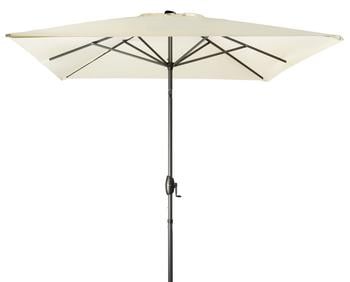 Derby Kurbelschirm Basic Lift Neo, rechteckig, ca. B250/T200 cm, Creme - Polyester, Aluminium, Stahl
