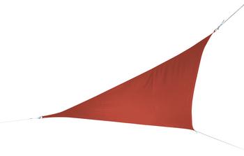 Doppler Sonnensegel Alupro, dreieckig, ca. B500/T500 cm, Rot - Polyester, Edelstahl