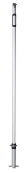 Doppler Mast Sonnensegel Alu Pro, ca. H220 cm, Silber - Aluminium