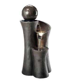 Dehner Polyresin-Gartenbrunnen Acapulco, ca. H100 cm, Gold / Bronze - Polyresin