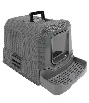 Dehner Premium Katzentoilette Jolie, grau, ca. B42/H41/T69 cm, Dunkelgrau