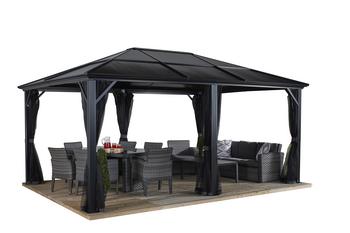 Sojag Pavillon Meridien 12x16, ca. B485/H270/T365 cm, Dunkelgrau - Aluminium, Stahl