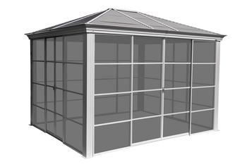 Sojag Pavillon Striano 10x12, Beige - Aluminium, Stahl