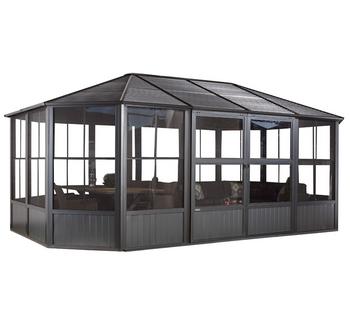 Sojag Pavillon Charleston, Dunkelgrau - Aluminium / Stahl