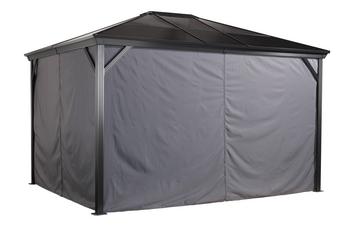 Sojag Vorhang-Set Verona, Dunkelgrau - Polyester