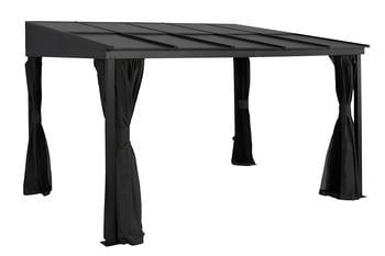 Sojag Terrassenüberdachung St. Barthelemy, Dunkelgrau - Aluminium / Edelstahl Polyester