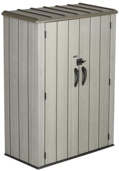 Lifetime Geräteschrank, Grau - Kunststoff