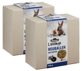 Dehner Lieblinge Heuballen im Karton, 2 x 400 g