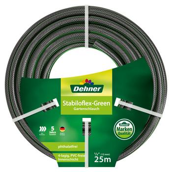 Dehner Gartenschlauch Stabiloflex, Grün - Kunststoff