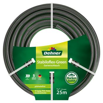 Dehner Gartenschlauch Stabiloflex, Grün - Kunststoff