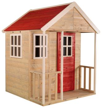 Wendi Toys Spielhaus Fuchs, Hellbraun / Rot - Kiefernholz