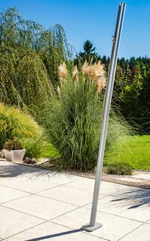 Windhager Sonnensegelmast, ca. H242,50 cm, Silber - Aluminium