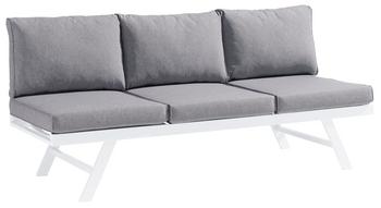 Sieger Lounge-Liege Auckland, Weiß - Aluminium, Textilene, Polypropylen
