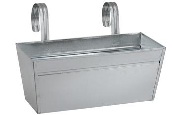 Dehner Zink-Blumenkasten, ca. B40/H16/T17 cm, Silber - Stahl