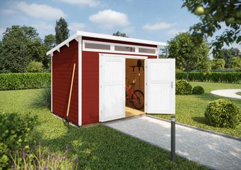 Weka Gartenhaus 264, Rot - Fichtenholz