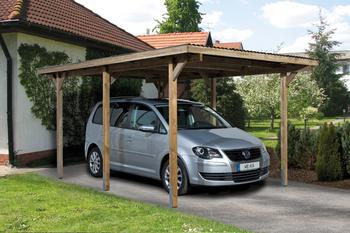 Weka Carport 606, Natur - Fichtenholz