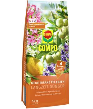 2 x COMPO Mediterraner Pflanzen Langzeit-Dünger, 1,5 kg - Mindestbestellmenge: 2 Stk.