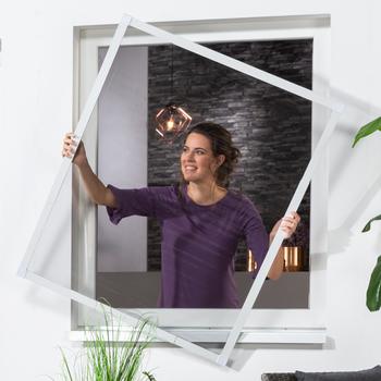 Hecht Fensterbausatz Start, ca. B120/H140 cm, Weiß - Aluminium / Kunststoff