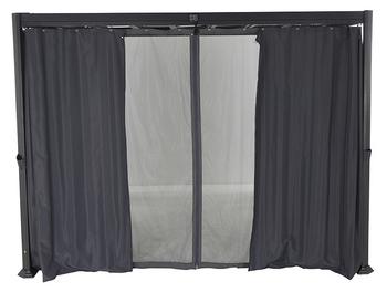 Siena Garden Seitenteile Pavillon Florenz, Grau - Polyester
