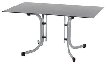 Siena Garden Klapptisch Sola, Silber - Stahl / Papierlaminat