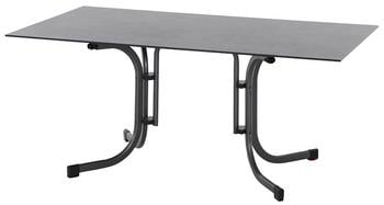 Siena Garden Klapptisch Sola, Dunkelgrau - Stahl / Papierlaminat