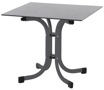 Siena Garden Klapptisch Sola, Dunkelgrau - Stahl / Papierlaminat
