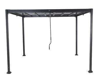 Siena Garden Pavillon Florenz, Dunkelgrau - Aluminium, Polycarbonat
