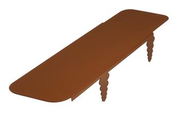bellissa Rasenkante Corten für Mähroboter, 2er-Set, Braun - Cortenstahl