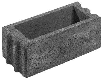 10 x Diephaus Mauerstein Normalstein COLUNA, Dunkelgrau - Beton - Mindestbestellmenge: 10 Stk.