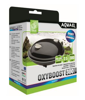 AQUAEL Aquarium Membranpumpe Oxyboost APR-300 Plus, Schwarz