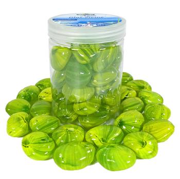 Dehner Aqua Aquariumdeko Glas-Steine, 750 g, Hellgrün - Glas