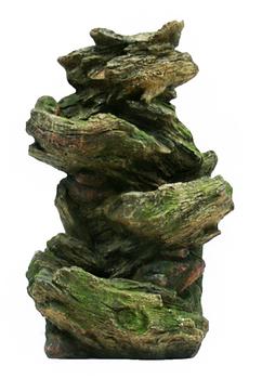 Ubbink Polyresin-Gartenbrunnen Mini-Wasserfall Vernier, ca. B46/H78/T36 cm, Braun / Grau Grün - Polyresin