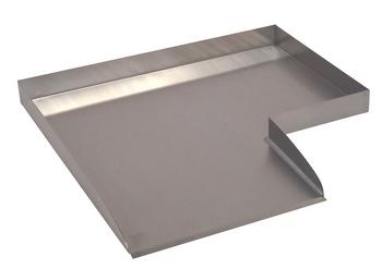 Ubbink Edelstahl-Bachlauf Wolga Ecke rechts, ca. B48/H4/T48 cm