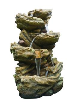 Ubbink Polyresin-Gartenbrunnen Wasserfall Sedona, ca. B77/H134/T55 cm