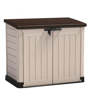 Tepro Geräteschrank Store It, ca. B145,5/H125/T82 cm, Beige / Braun - Polypropylen