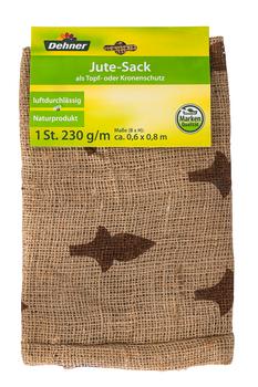 Dehner Winterschutz Jute-Sack mit Relief, Hellbraun - Naturmaterial