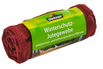 Dehner Winterschutz-Jutegewebe mit Dekor, ca. L300/B105 cm, Rot - Naturmaterial