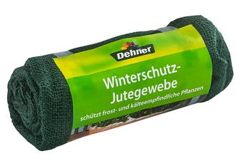 Dehner Winterschutz-Jutegewebe mit Dekor, ca. L300/B105 cm, Dunkelgrün - Naturmaterial
